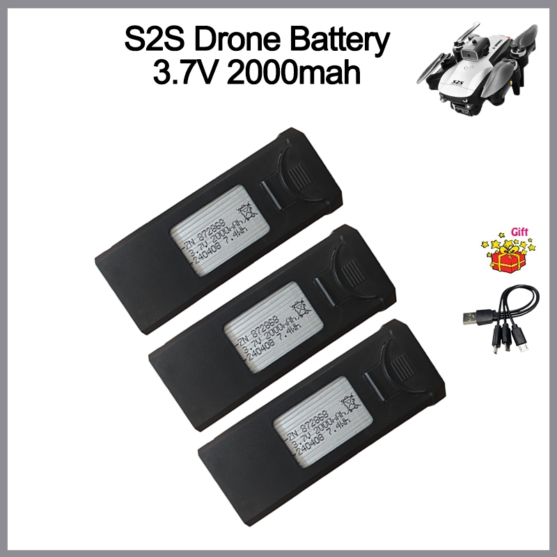 Eachine Drone E58 - S2S Drone แบตเตอรี่ 3.7V 2000mAh สําหรับ