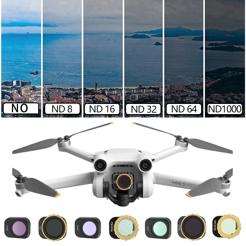 Drone Kit With Camera - ฟิลเตอร์โดรนสำหรับกล้อง DJI Mini 3 Pro ชุดฟิลเตอร์เลนส์