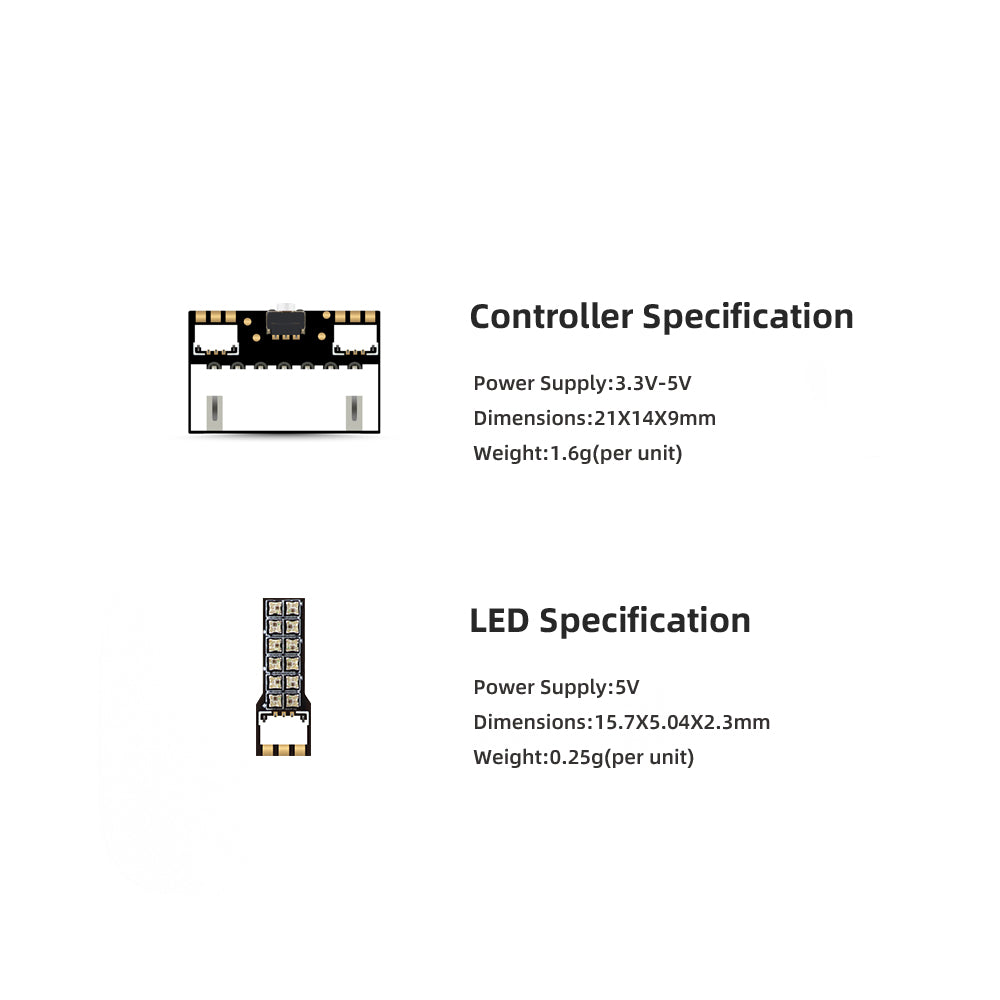 HGLRC RS Racing LED ชุดไฟ LED  - Drone Kit Plug And Play บทวิจารณ์และราคา