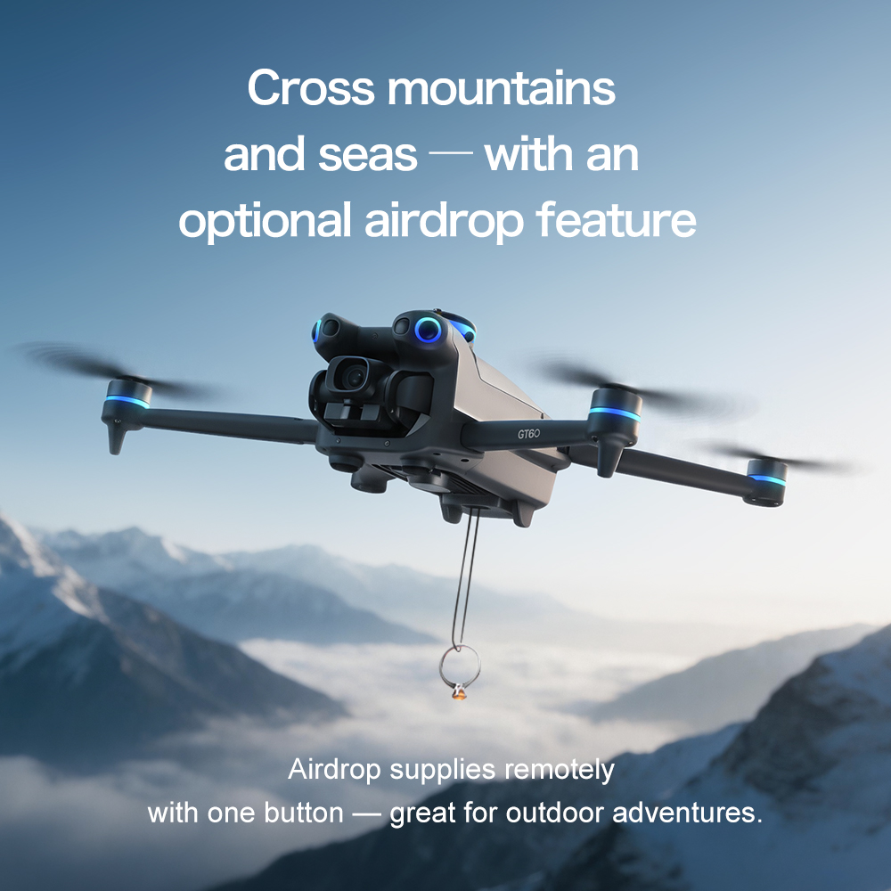 โดรนรุ่นใหม่ GT60 มินิโดรน กล้ - Drone Kit Long Range บทวิจารณ์และราคา